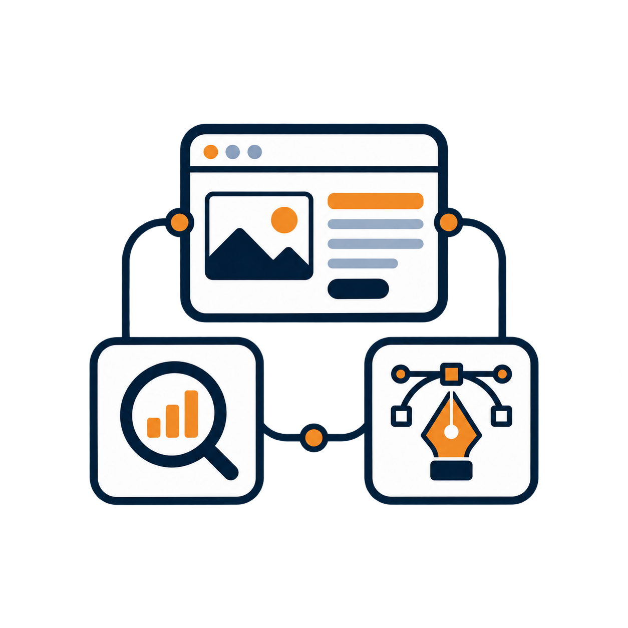 Connected digital services icon